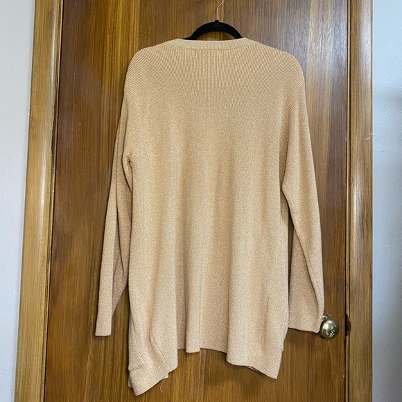 Gold glitter sweater size large - Picture 2 of 4